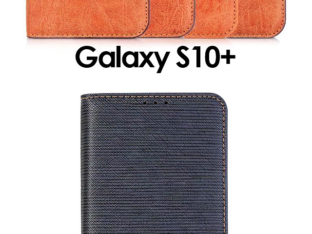 Samsung Galaxy S10+ Two-Tone Leather Flip Case