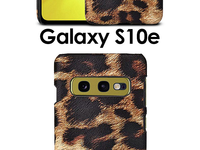 Samsung Galaxy S10e Embossed Leopard Stripe Back Case