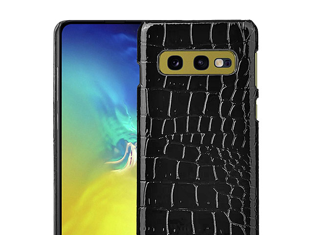 Samsung Galaxy S10e Crocodile Leather Back Case