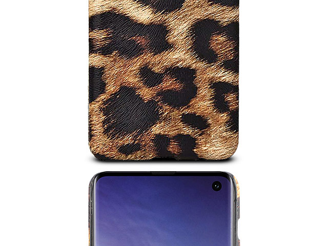 Samsung Galaxy S10 Embossed Leopard Stripe Back Case