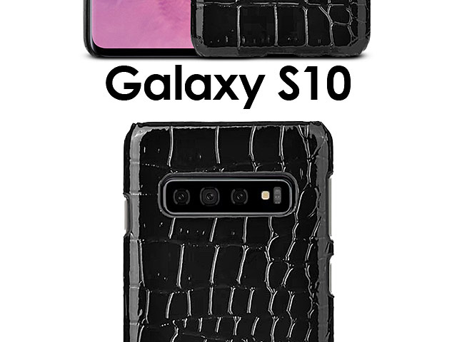 Samsung Galaxy S10 Crocodile Leather Back Case