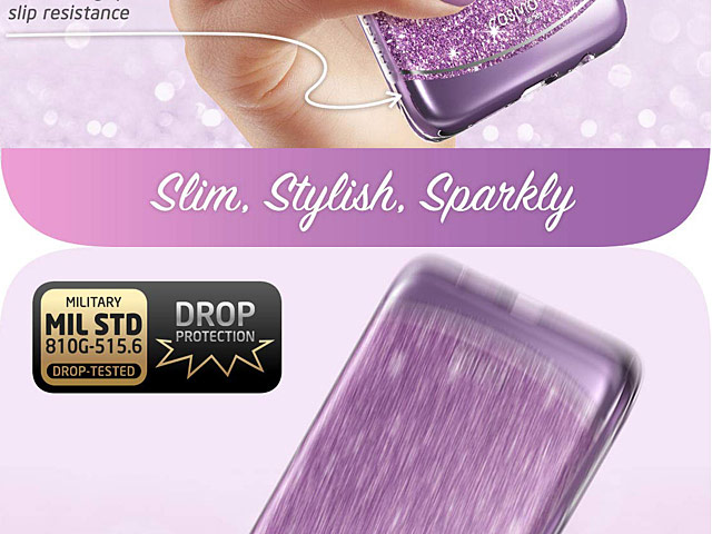 i-Blason Cosmo Slim Designer Case (Glitter Purple) for Samsung Galaxy S10+