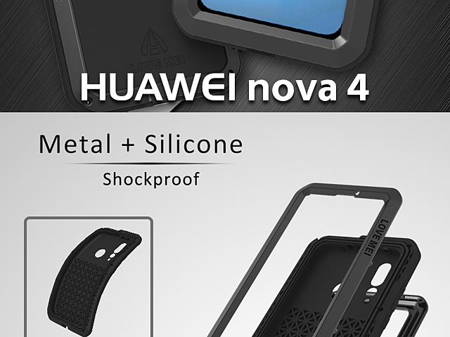 LOVE MEI Huawei nova 4 Powerful Bumper Case