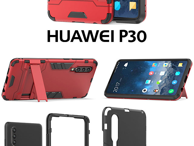 Huawei P30 Iron Armor Plastic Case