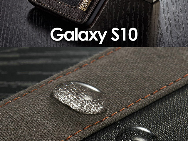 Samsung Galaxy S10 Jeans Leather Wallet Case