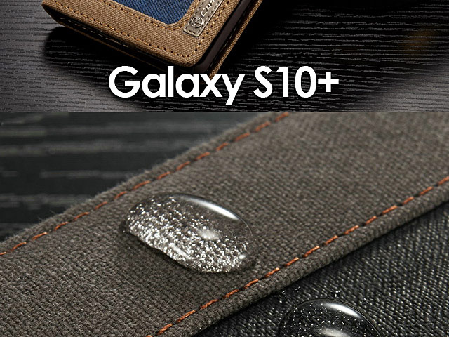 Samsung Galaxy S10+ Jeans Leather Wallet Case