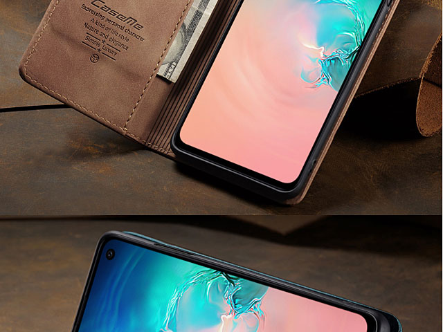 Samsung Galaxy S10 Retro Flip Leather Case