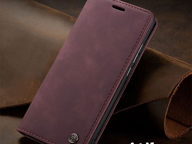 Samsung Galaxy S10 Retro Flip Leather Case