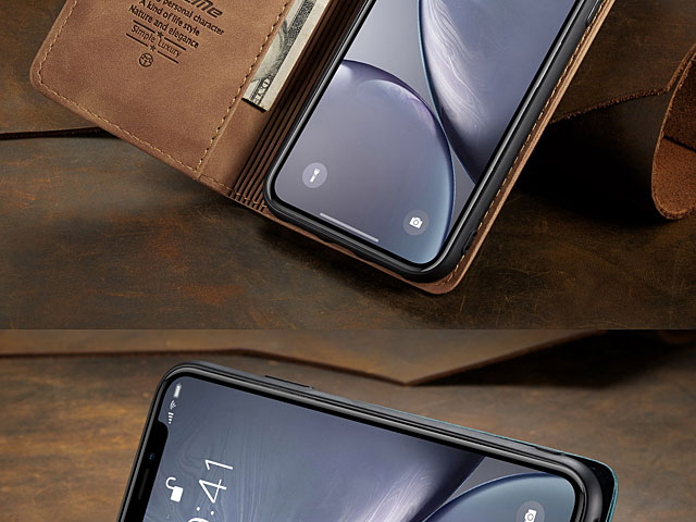 iPhone XR (6.1) Retro Flip Leather Case