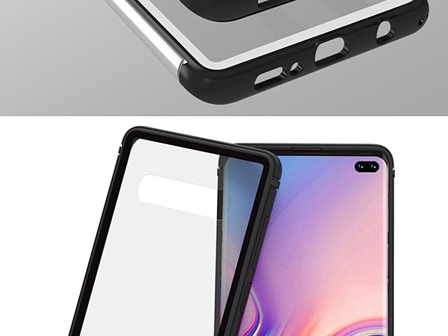 LOVE MEI Shadow Series Tempered Glass Case for Samsung Galaxy S10+