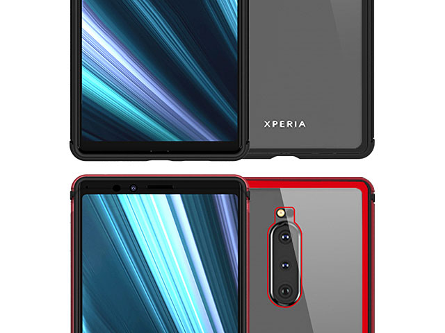 LOVE MEI Shadow Series Tempered Glass Case for Sony Xperia 1