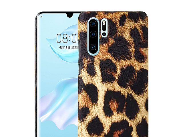 Huawei P30 Pro Embossed Leopard Stripe Back Case