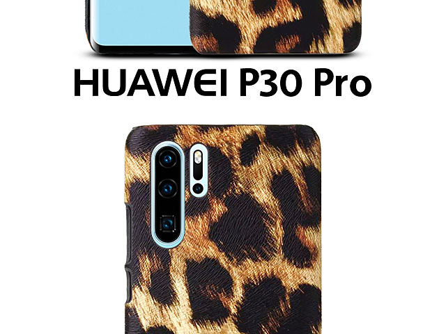 Huawei P30 Pro Embossed Leopard Stripe Back Case