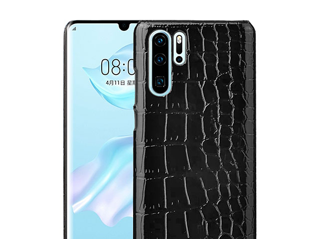 Huawei P30 Pro Crocodile Leather Back Case