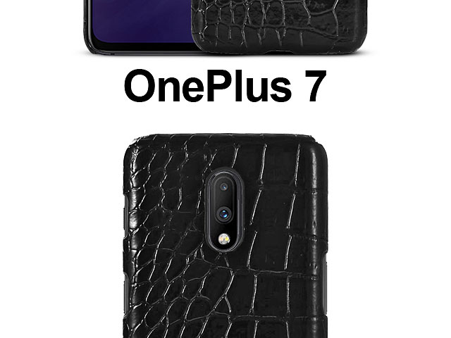 OnePlus 7 Crocodile Leather Back Case