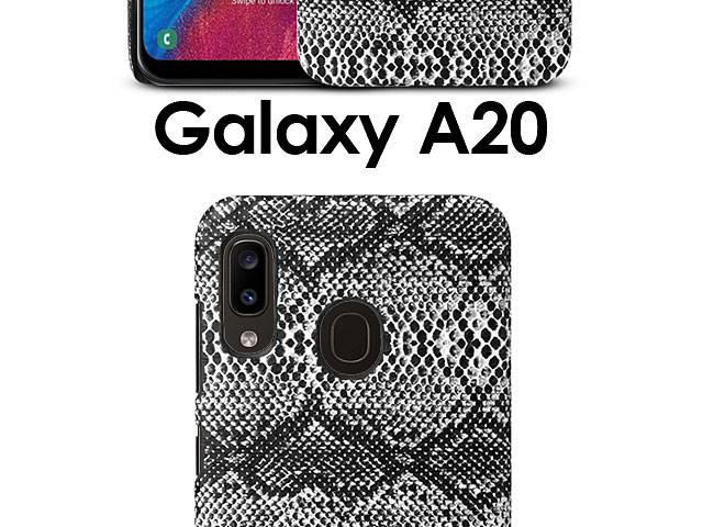 Samsung Galaxy A20 Faux Snake Skin Back Case