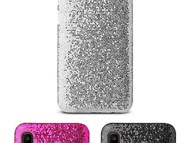 Samsung Galaxy A20 Glitter Plastic Hard Case