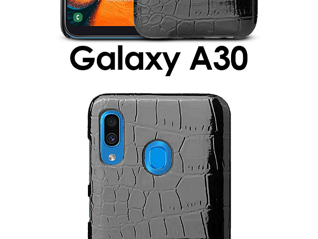 Samsung Galaxy A30 Crocodile Leather Back Case