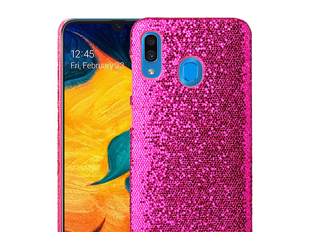 Samsung Galaxy A30 Glitter Plastic Hard Case