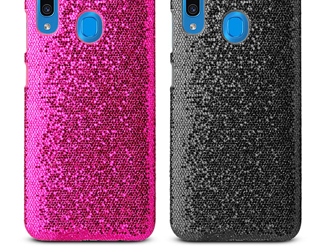 Samsung Galaxy A30 Glitter Plastic Hard Case