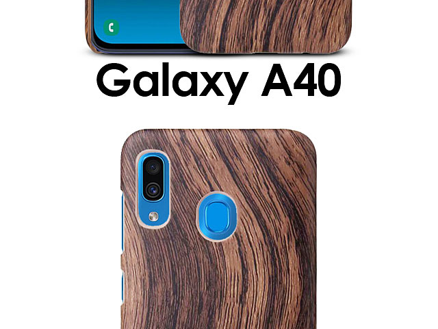 Samsung Galaxy A40 Woody Patterned Back Case