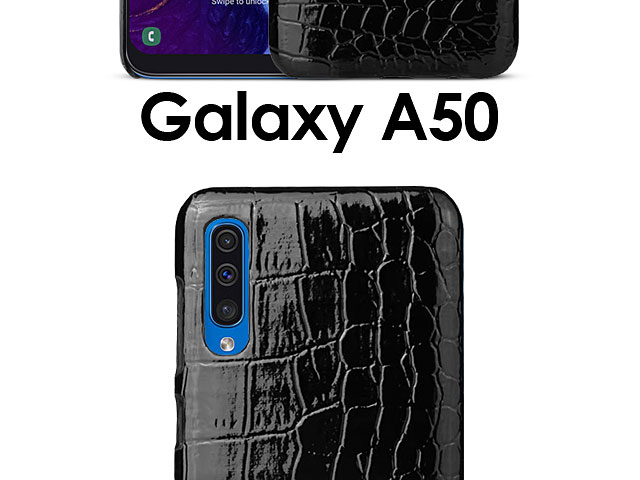 Samsung Galaxy A50 Crocodile Leather Back Case