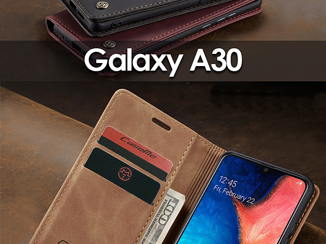 Samsung Galaxy A30 Retro Flip Leather Case
