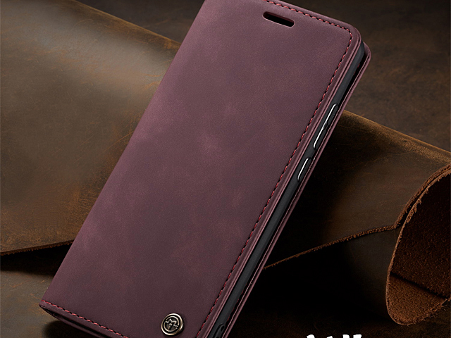 Samsung Galaxy A50 Retro Flip Leather Case