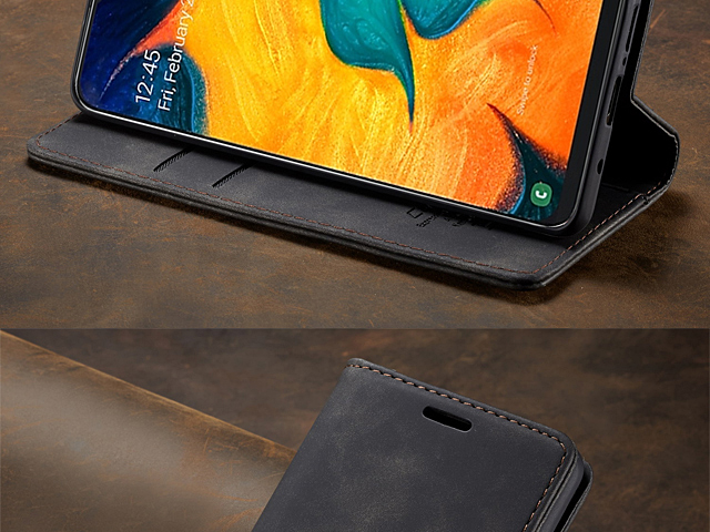 Samsung Galaxy A70 Retro Flip Leather Case