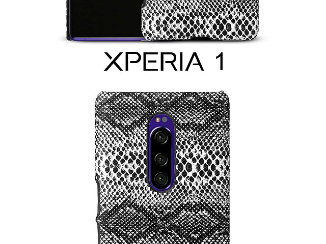 Sony Xperia 1 Faux Snake Skin Back Case