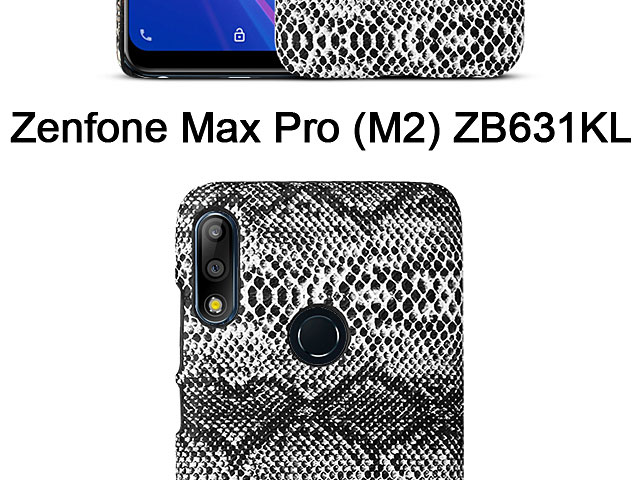 Asus Zenfone Max Pro (M2) ZB631KL Faux Snake Skin Back Case