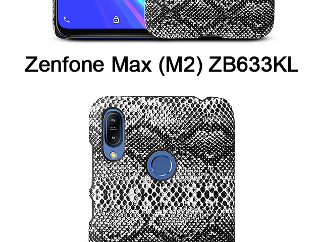 Asus Zenfone Max (M2) ZB633KL Faux Snake Skin Back Case