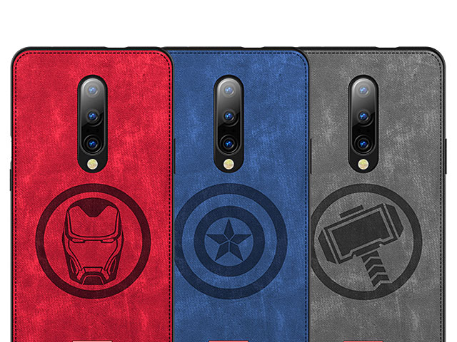 Marvel Series Fabric TPU Case for OnePlus 7
