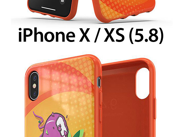 Adidas Originals BODEGA FW19 Molded Case (Orange) for iPhone X / XS (5.8)