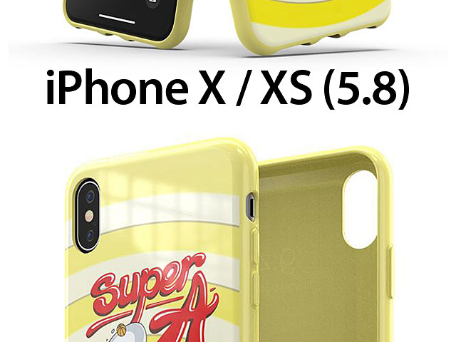 Adidas Originals BODEGA FW19 Molded Case (Yellow) for iPhone X / XS (5.8)