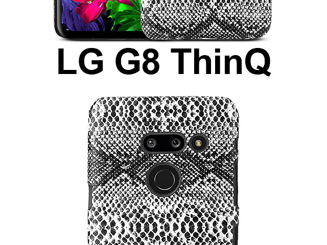 LG G8 ThinQ Faux Snake Skin Back Case