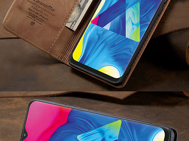 Samsung Galaxy M10 Retro Flip Leather Case