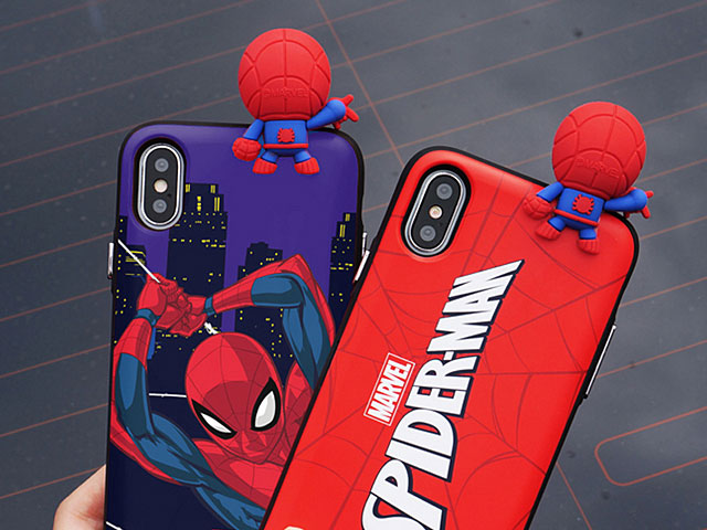 3D Spider-Man Series Mirror Card Case for iPhone X / XS ()