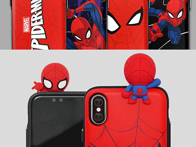 3D Spider-Man Series Mirror Card Case for iPhone XS Max (6.5)