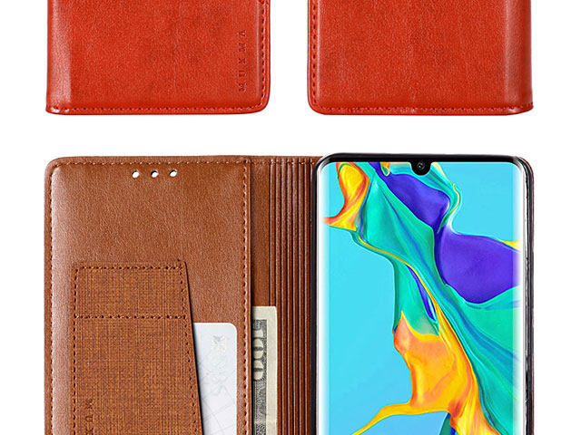 Huawei P30 Pro Canvas Flip Card Case