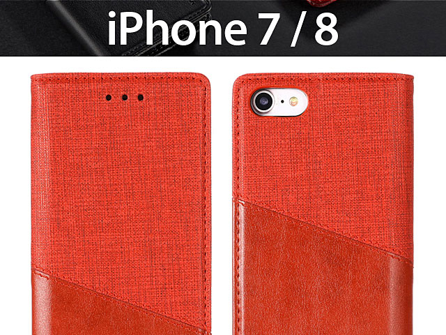 iPhone 7 / 8 Canvas Flip Card Case