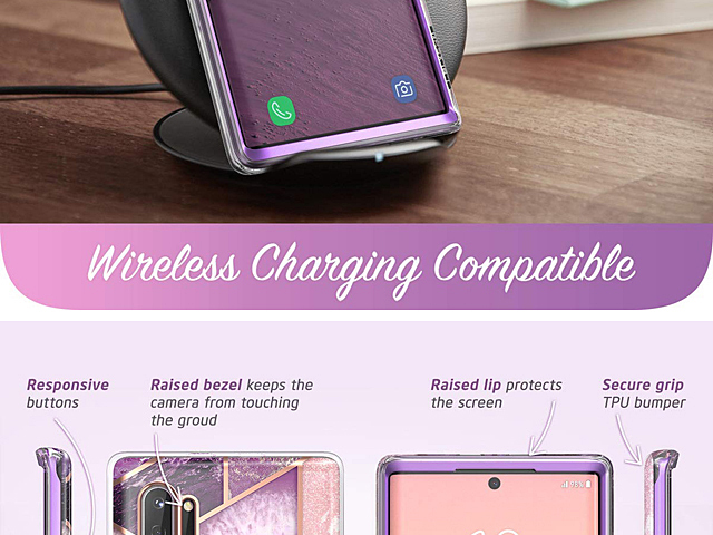i-Blason Cosmo Slim Designer Case (Purple Marble) for Samsung Galaxy Note10