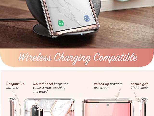 i-Blason Cosmo Slim Designer Case (Pink Marble) for Samsung Galaxy Note10+ / Note10+ 5G