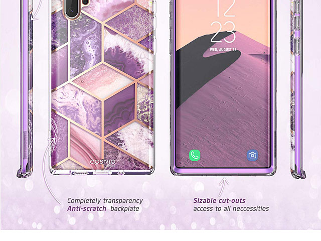 i-Blason Cosmo Slim Designer Case (Purple Marble) for Samsung Galaxy Note10+ / Note10+ 5G