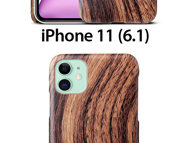 iPhone 11 (6.1) Woody Patterned Back Case