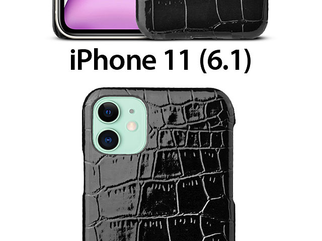iPhone 11 (6.1) Crocodile Leather Back Case