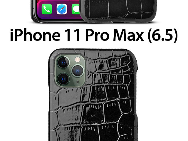 iPhone 11 Pro Max (6.5) Crocodile Leather Back Case