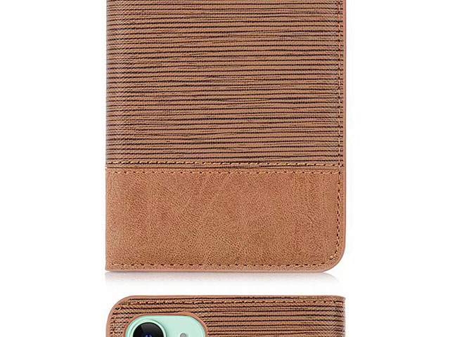 iPhone 11 (6.1) Two-Tone Leather Flip Case