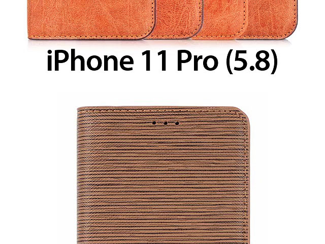 iPhone 11 Pro (5.8) Two-Tone Leather Flip Case