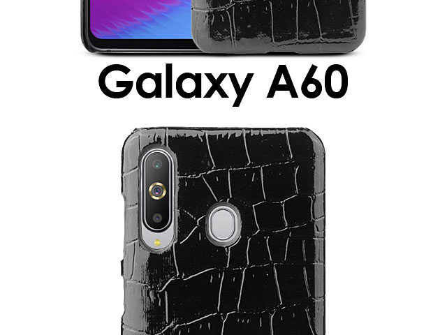 Samsung Galaxy A60 Crocodile Leather Back Case